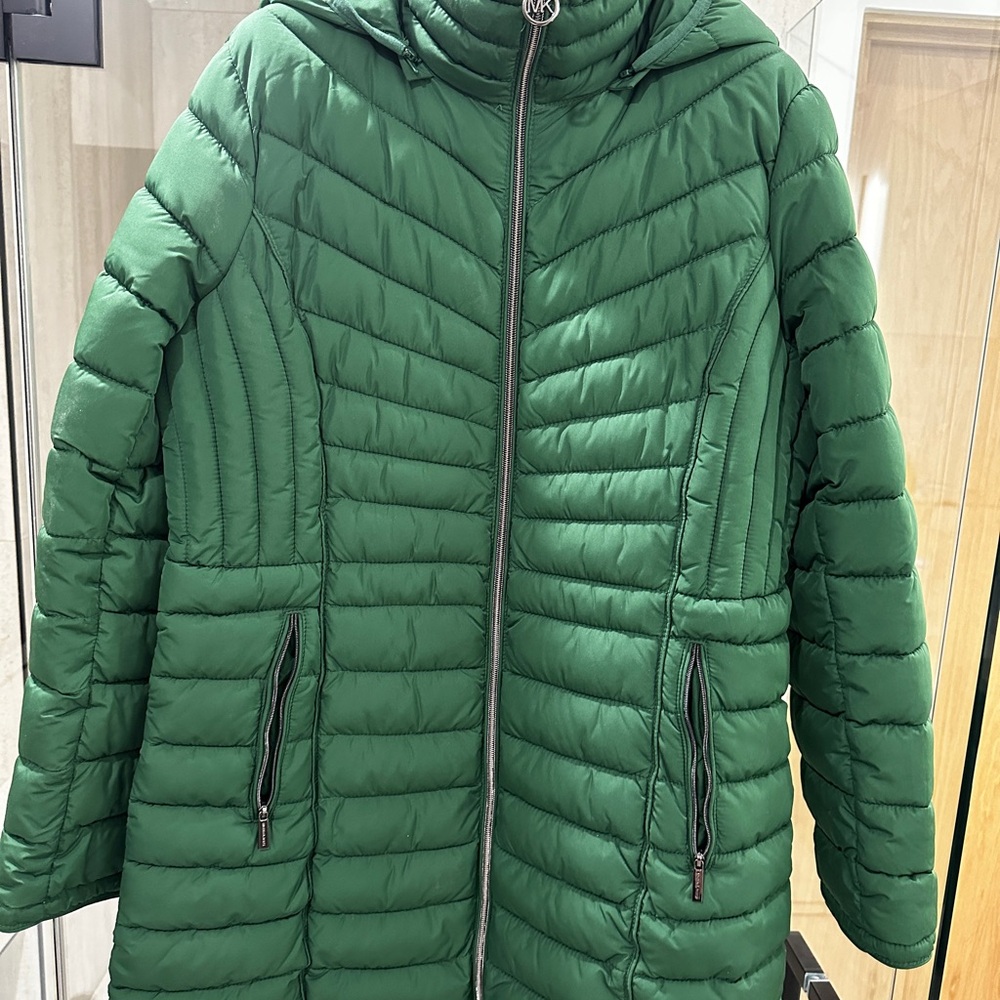 Michael Kors Green Puffer Jacket